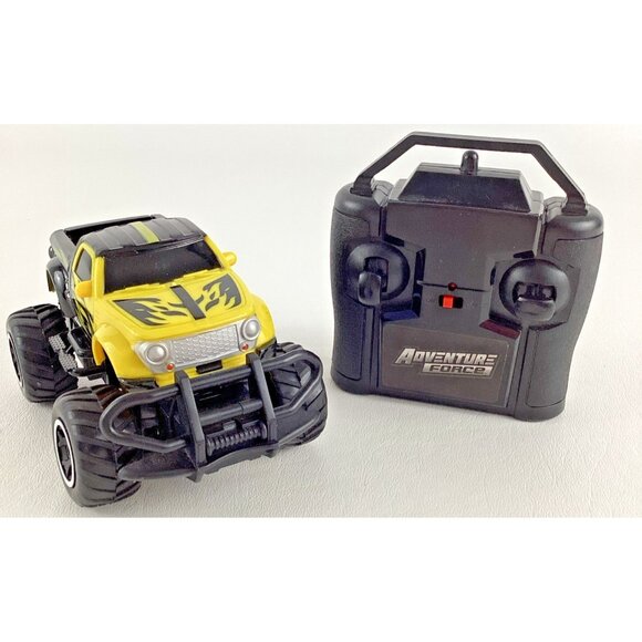 Adventure Force Radio Control Mini Truck Yellow Off Road RC Pickup Remote Toy - Picture 1 of 9